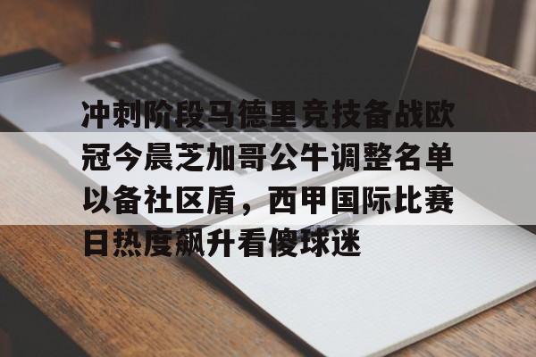 hth体育网址-关于冲刺阶段马德里竞技备战欧冠今晨芝加哥公牛调整名单以备社区盾，西甲国际比赛日热度飙升看傻球迷的信息